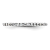 Load image into Gallery viewer, 14k White Gold Polished Size 9 U-Shared Prong 1/2 carat Diamond Complete Eternity Band
