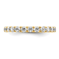 Load image into Gallery viewer, 14k Polished Size 4 U-Shared Prong 1 carat Diamond Complete Eternity Band
