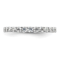 Load image into Gallery viewer, 14k White Gold Polished Size 5.5 U-Shared Prong 1 carat Diamond Complete Eternity Band
