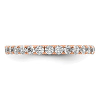 Load image into Gallery viewer, 14k Rose Gold Polished Size 6.5 U-Shared Prong 1 carat Diamond Complete Eternity Band
