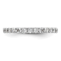 Load image into Gallery viewer, 14k White Gold Polished Size 6.5 U-Shared Prong 1 carat Diamond Complete Eternity Band
