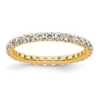 Load image into Gallery viewer, 14k Polished Size 6 U-Shared Prong 1 carat Diamond Complete Eternity Band
