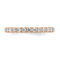 Load image into Gallery viewer, 14k Rose Gold Polished Size 7.5 U-Shared Prong 1 carat Diamond Complete Eternity Band
