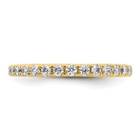 Load image into Gallery viewer, 14k Polished Size 8.5 U-Shared Prong 1 carat Diamond Complete Eternity Band
