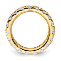 Load image into Gallery viewer, 14k Polished Size 4.5 U-Shared Prong 2 carat Diamond Complete Eternity Band
