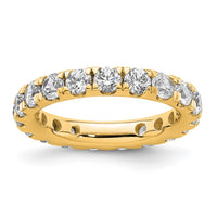 Load image into Gallery viewer, 14k Polished Size 4.5 U-Shared Prong 2 carat Diamond Complete Eternity Band
