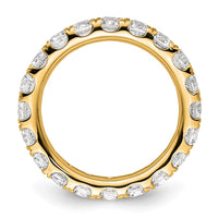 Load image into Gallery viewer, 14k Polished Size 5.5 U-Shared Prong 2 carat Diamond Complete Eternity Band
