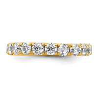 Load image into Gallery viewer, 14k Polished Size 5.5 U-Shared Prong 2 carat Diamond Complete Eternity Band
