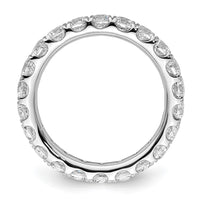 Load image into Gallery viewer, 14k White Gold Polished Size 6.5 U-Shared Prong 2 carat Diamond Complete Eternity Band
