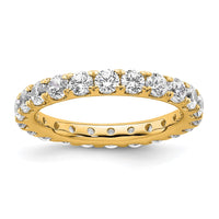 Load image into Gallery viewer, 14k Polished Size 6.5 U-Shared Prong 2 carat Diamond Complete Eternity Band
