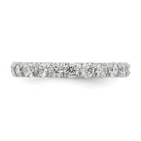 Load image into Gallery viewer, 14k White Gold Polished Size 7.5 U-Shared Prong 2 carat Diamond Complete Eternity Band
