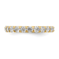 Load image into Gallery viewer, 14k Polished Size 7 U-Shared Prong 2 carat Diamond Complete Eternity Band
