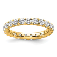 Load image into Gallery viewer, 14k Polished Size 8.5 U-Shared Prong 2 carat Diamond Complete Eternity Band
