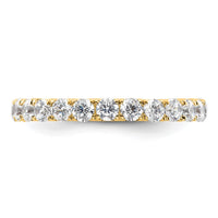 Load image into Gallery viewer, 14k Polished Size 9 U-Shared Prong 2 carat Diamond Complete Eternity Band
