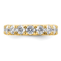 Load image into Gallery viewer, 14k Polished Size 4 U-Shared Prong 3 carat Diamond Complete Eternity Band
