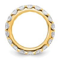 Load image into Gallery viewer, 14k Polished Size 5 U-Shared Prong 3 carat Diamond Complete Eternity Band
