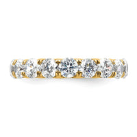 Load image into Gallery viewer, 14k Polished Size 5.5 U-Shared Prong 3 carat Diamond Complete Eternity Band
