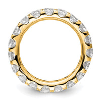 Load image into Gallery viewer, 14k Polished Size 6 U-Shared Prong 3 carat Diamond Complete Eternity Band
