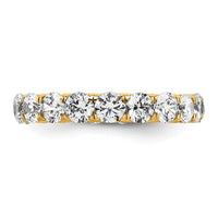 Load image into Gallery viewer, 14k Polished Size 6 U-Shared Prong 3 carat Diamond Complete Eternity Band
