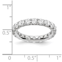 Load image into Gallery viewer, Sz 4.75, 14kw TRUE ORIGIN Lab Grown Diamond VS DEF 3ct. Eternity Bd
