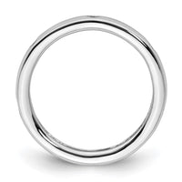 Load image into Gallery viewer, 14k White Gold Polished Size 4 Bezel-set 1/10 carat Diamond Complete Eternity Band
