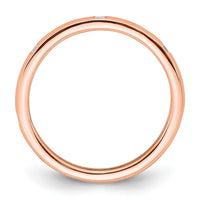 Load image into Gallery viewer, 14k Rose Gold Polished Size 6 Bezel-set 1/10 carat Diamond Complete Eternity Band
