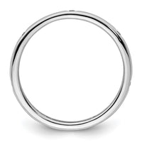 Load image into Gallery viewer, 14k White Gold Polished Size 8 Bezel-set 1/10 carat Diamond Complete Eternity Band
