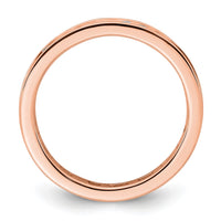 Load image into Gallery viewer, 14k Rose Gold Polished Size 4 Channel-set 1/2 carat Diamond Complete Eternity Band
