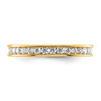 Load image into Gallery viewer, 14k Polished Size 4.5 Channel-set 1/2 carat Diamond Complete Eternity Band
