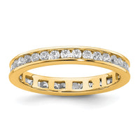 Load image into Gallery viewer, 14k Polished Size 4.5 Channel-set 1/2 carat Diamond Complete Eternity Band
