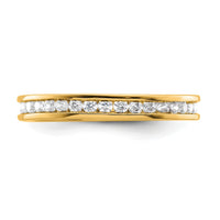 Load image into Gallery viewer, 14k Polished Size 5.5 Channel-set 1/2 carat Diamond Complete Eternity Band
