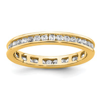 Load image into Gallery viewer, 14k Polished Size 5.5 Channel-set 1/2 carat Diamond Complete Eternity Band
