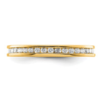 Load image into Gallery viewer, 14k Polished Size 6.5 Channel-set 1/2 carat Diamond Complete Eternity Band
