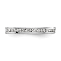Load image into Gallery viewer, 14k White Gold Polished Size 7.5 Channel-set 1/2 carat Diamond Complete Eternity Band
