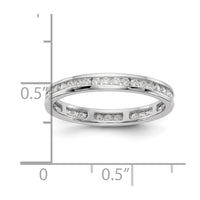 Load image into Gallery viewer, Platinum Diamond Channel Set Eternity Band
