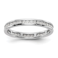 Load image into Gallery viewer, Platinum Diamond Channel Set Eternity Band
