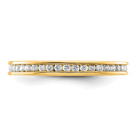 Load image into Gallery viewer, 14k Polished Size 8 Channel-set 1/2 carat Diamond Complete Eternity Band
