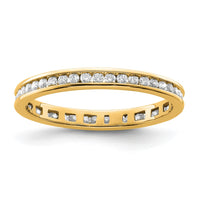 Load image into Gallery viewer, 14k Polished Size 8 Channel-set 1/2 carat Diamond Complete Eternity Band
