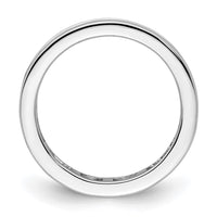 Load image into Gallery viewer, 14k White Gold Polished Size 4 Channel-set 1 carat Diamond Complete Eternity Band
