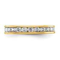Load image into Gallery viewer, 14k Polished Size 4.5 Channel-set 1 carat Diamond Complete Eternity Band

