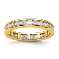 Load image into Gallery viewer, 14k Polished Size 4.5 Channel-set 1 carat Diamond Complete Eternity Band
