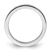 Load image into Gallery viewer, 14k White Gold Polished Size 5 Channel-set 1 carat Diamond Complete Eternity Band
