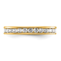 Load image into Gallery viewer, 14k Polished Size 6.5 Channel-set 1 carat Diamond Complete Eternity Band
