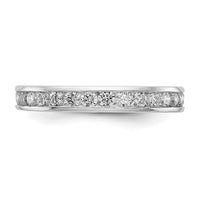 Load image into Gallery viewer, 14k White Gold Polished Size 7.5 Channel-set 1 carat Diamond Complete Eternity Band
