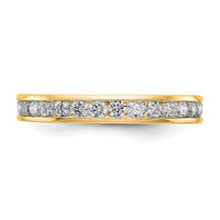 Load image into Gallery viewer, 14k Polished Size 7.5 Channel-set 1 carat Diamond Complete Eternity Band

