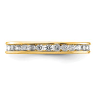 Load image into Gallery viewer, 14k Polished Size 8 Channel-set 1 carat Diamond Complete Eternity Band

