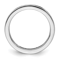 Load image into Gallery viewer, 14k White Gold Polished Size 6.5 Channel-set 1 carat Princess Diamond Complete Eternity Band
