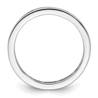 Load image into Gallery viewer, 14k White Gold Polished Size 8 Channel-set 1 carat Princess Diamond Complete Eternity Band
