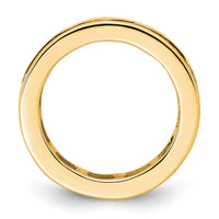 Load image into Gallery viewer, 14k Polished Size 4 Channel-set 2 carat Princess Diamond Complete Eternity Band
