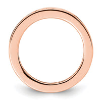 Load image into Gallery viewer, 14k Rose Gold Polished Size 5.5 Channel-set 2 carat Princess Diamond Complete Eternity Band
